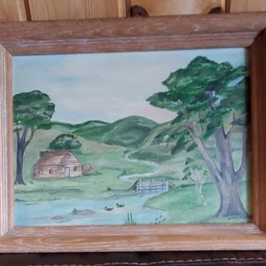 Grandma Moses granddaughters painting. Betty McCart, Moses granddaughter.